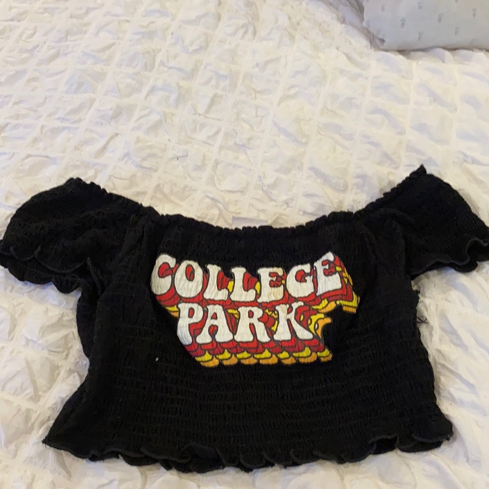 Crop Maryland tailgate tee